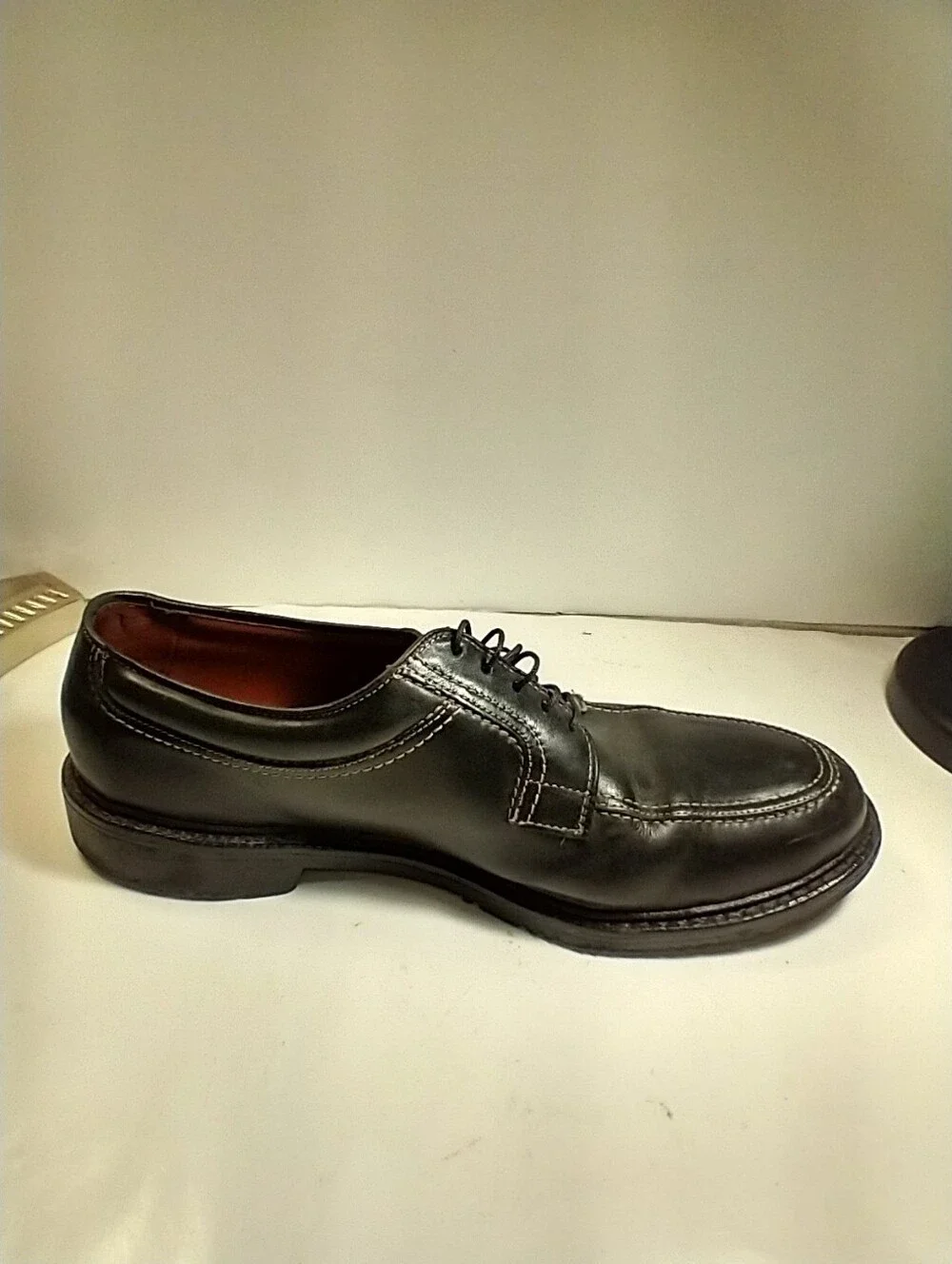 Allen Edmonds Wilbert Black Leather Split Toe Dress Shoes Men's sz 12D.